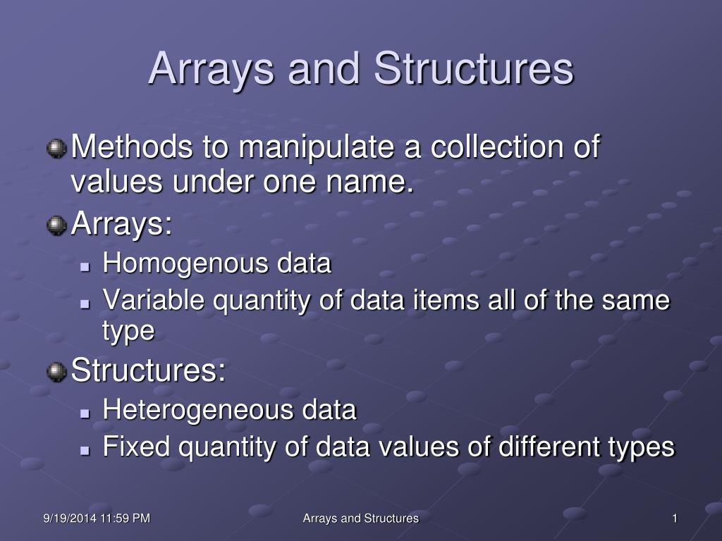 PPT - Arrays and Structures PowerPoint Presentation, free download - ID ...