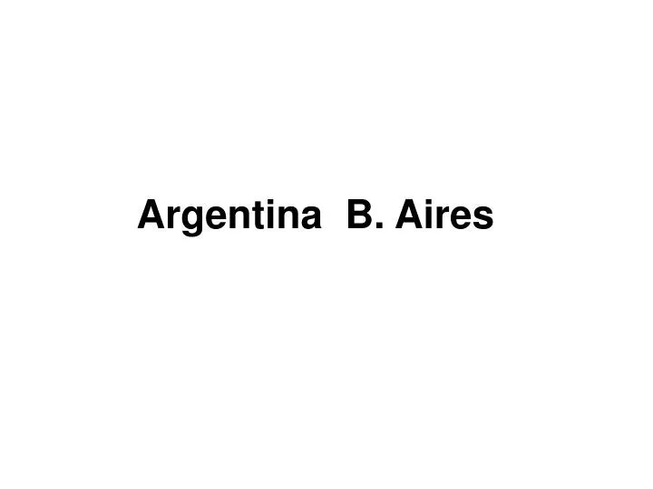 argentina b aires