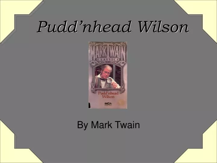 pudd nhead wilson
