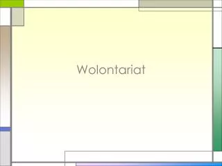 wolontariat