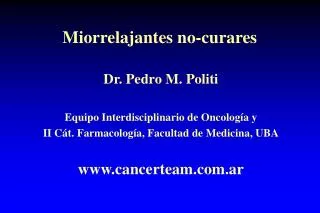 miorrelajantes no curares