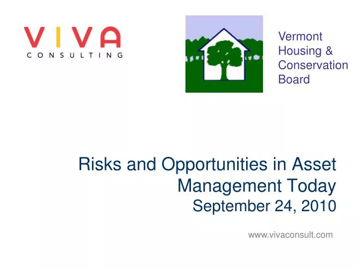 risks and opportunities in asset management today september 24 2010