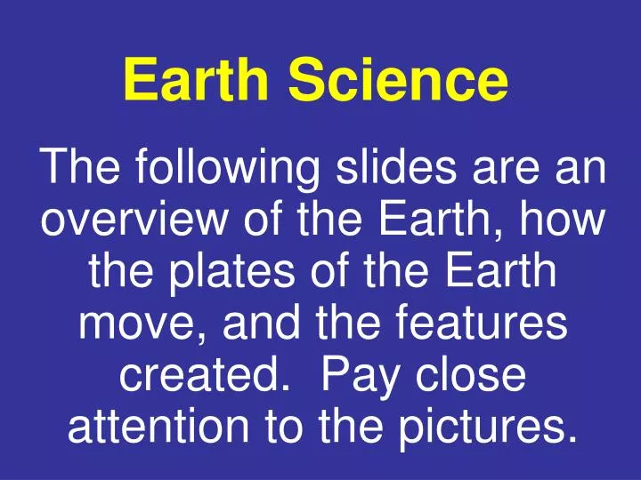 earth science
