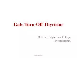 Gate Turn-Off Thyristor