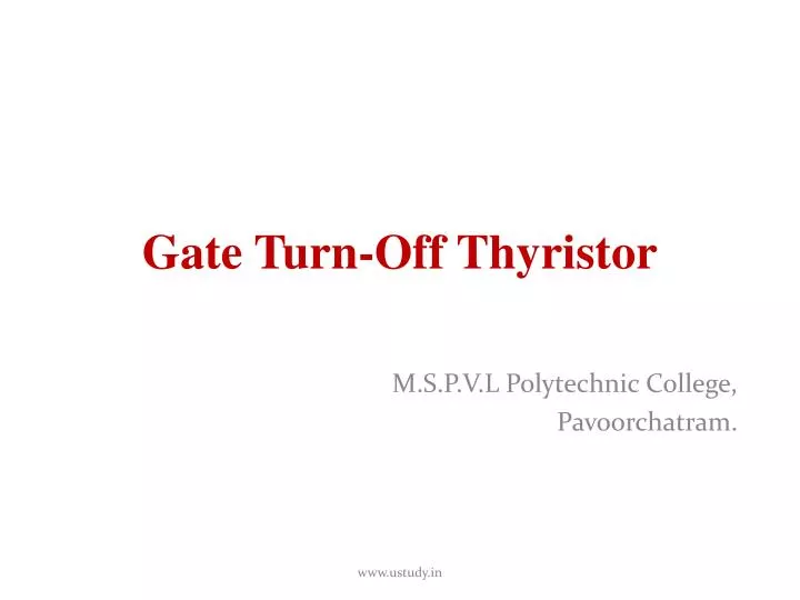 gate turn off thyristor