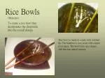 Rice Bowls