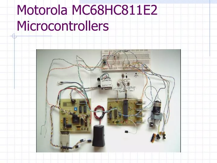 motorola mc68hc811e2 microcontrollers