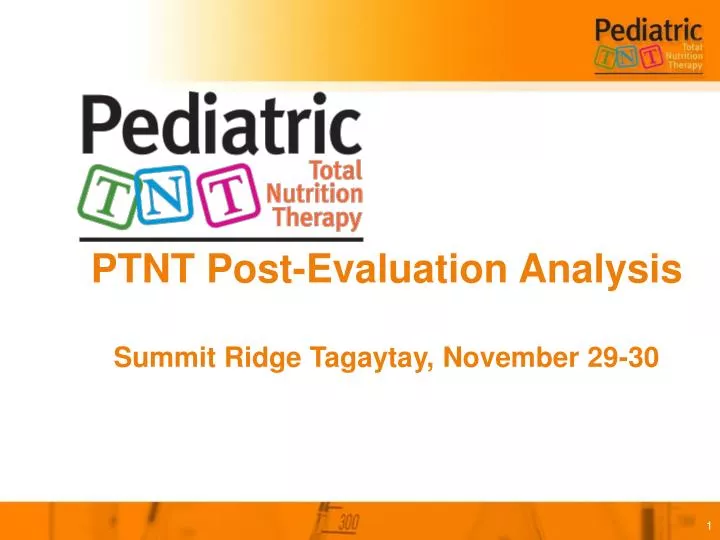 ptnt post evaluation analysis summit ridge tagaytay november 29 30
