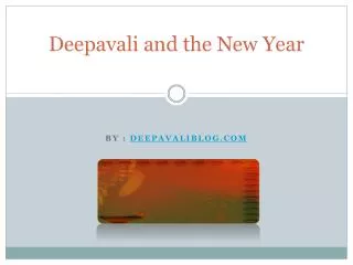 Deepavali and the New Year
