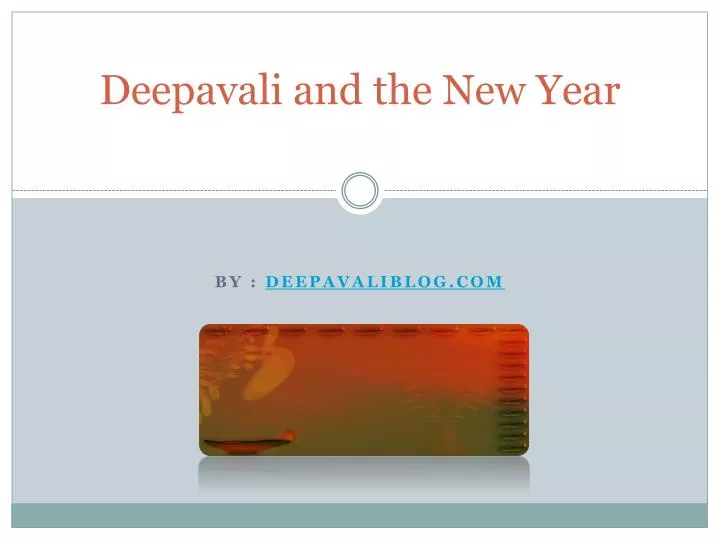 deepavali and the new year