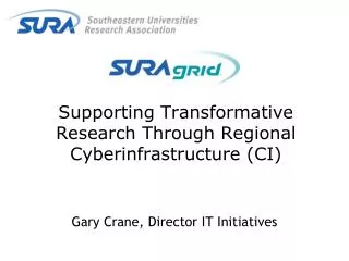 Supporting Transformative Research Through Regional Cyberinfrastructure (CI)