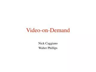 Video-on-Demand