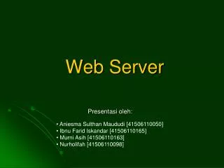web server