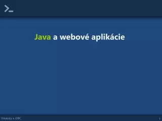 java a webov aplik cie