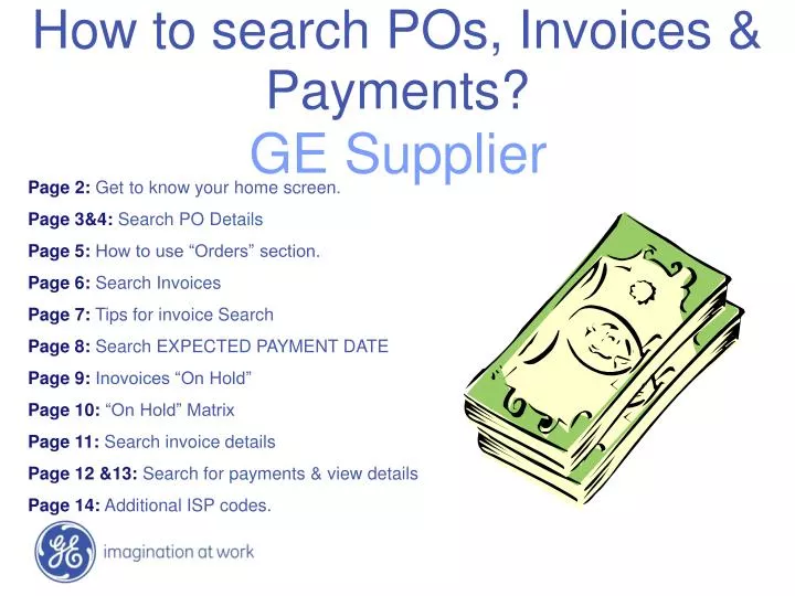 how to search pos invoices payments