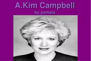 A.Kim Campbell by pamela