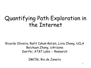 Quantifying Path Exploration in the Internet