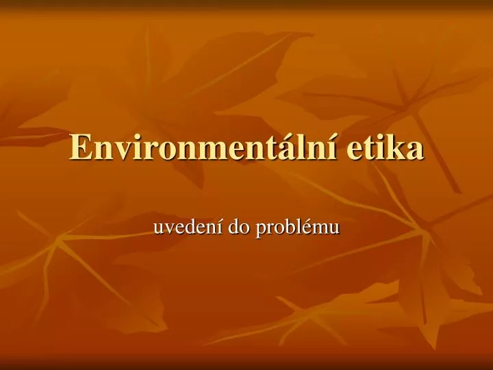 environment ln etika