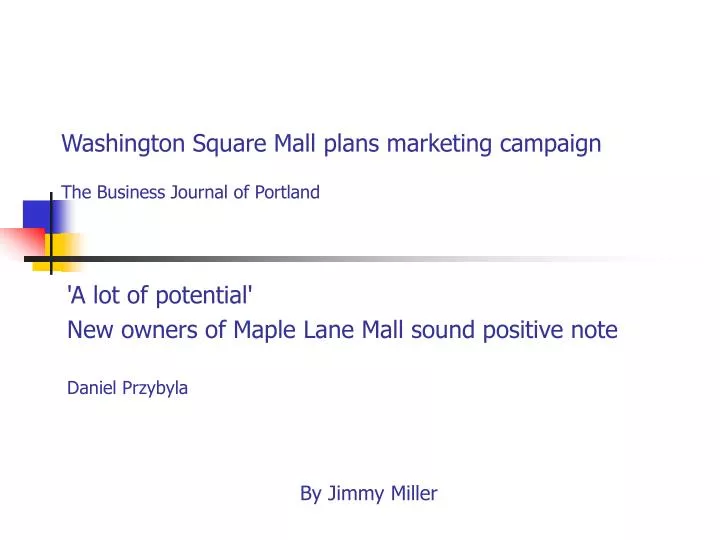 washington square mall plans marketing campaign the business journal of portland