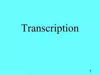 transcription