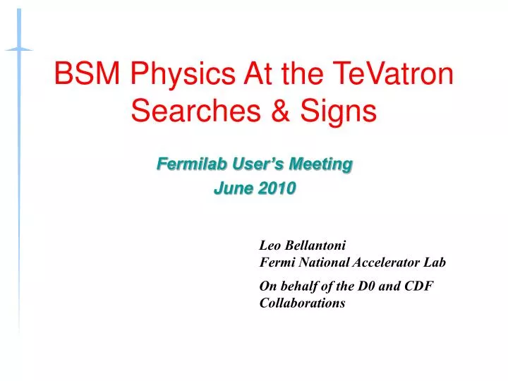 bsm physics at the tevatron searches signs