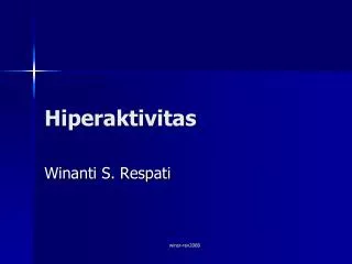 hiperaktivitas