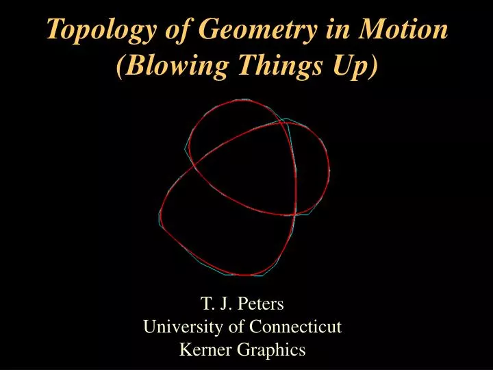 topology of geometry in motion blowing things up