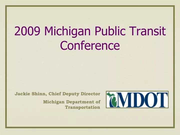2009 michigan public transit conference