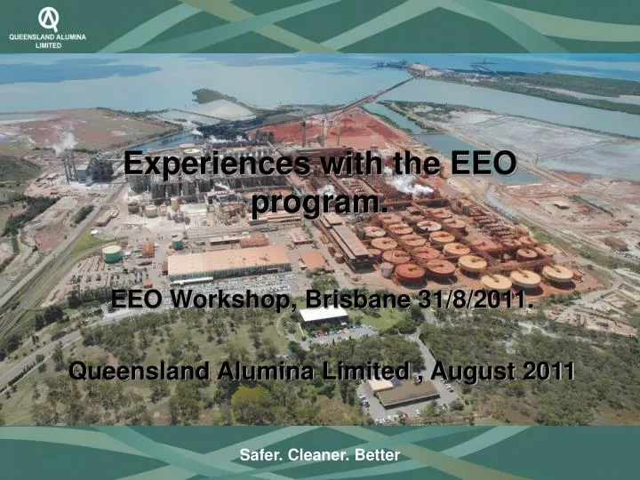 experiences with the eeo program