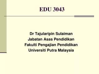 edu 3043
