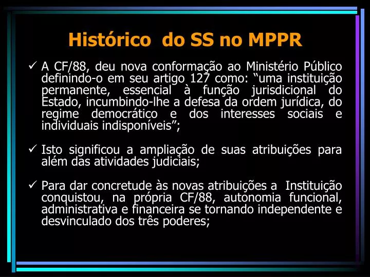 hist rico do ss no mppr