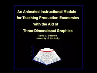 An Animated Instructional Module