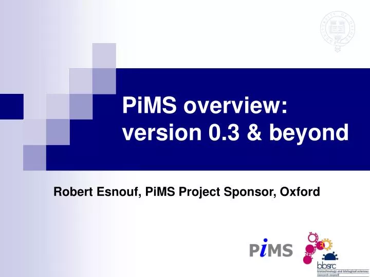 pims overview version 0 3 beyond