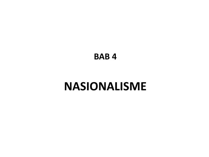bab 4 nasionalisme