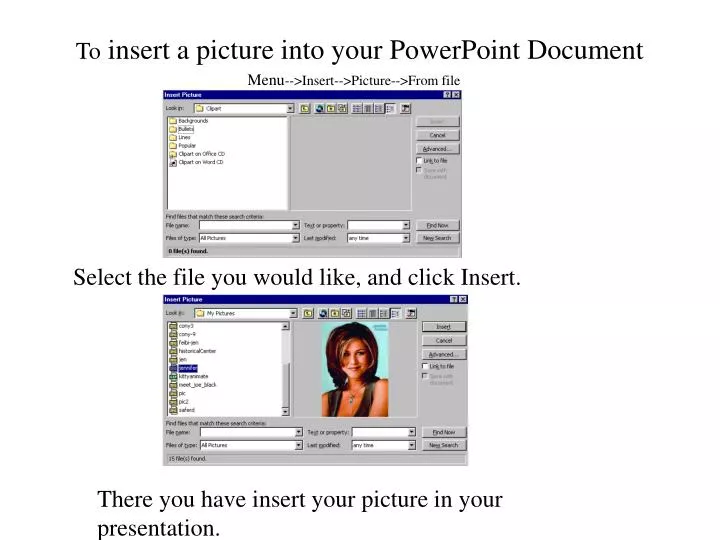 to insert a picture into your powerpoint document