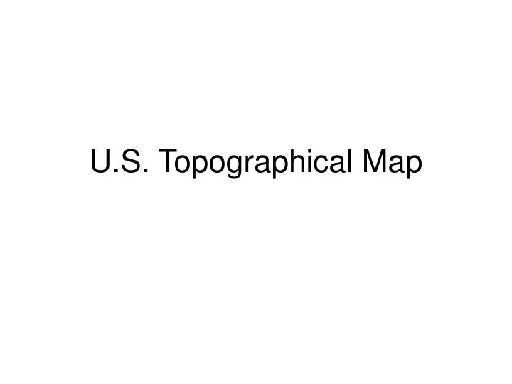 u s topographical map
