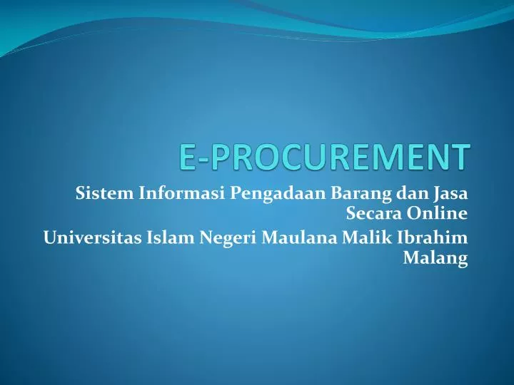 e procurement