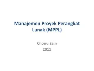 manajemen proyek perangkat lunak mppl
