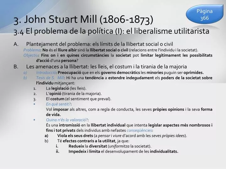 3 john stuart mill 1806 1873 3 4 el problema de la pol tica i el liberalisme utilitarista