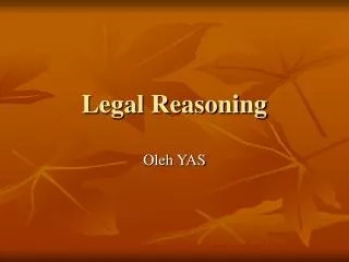 legal reasoning