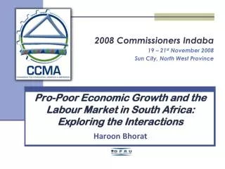 Pro-Poor Economic Growth and the Labour Market in South Africa: Exploring the Interactions