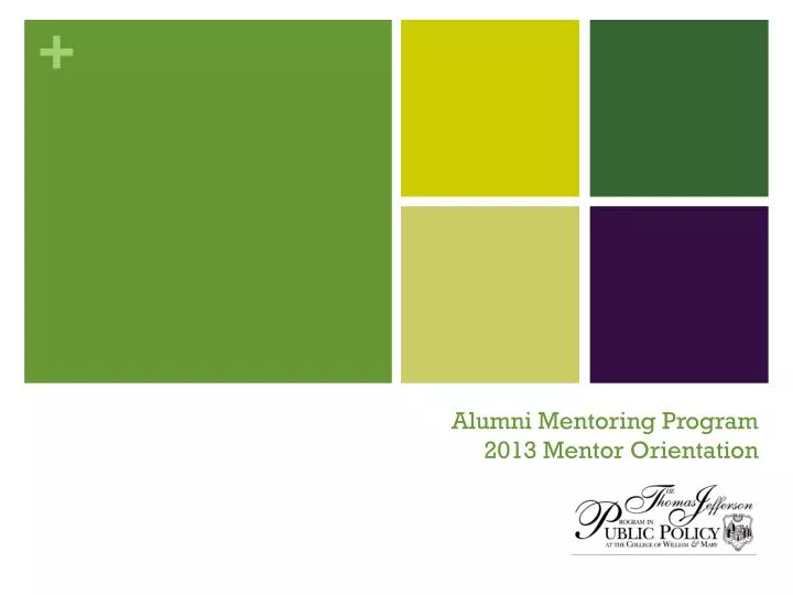alumni mentoring program 2013 mentor orientation