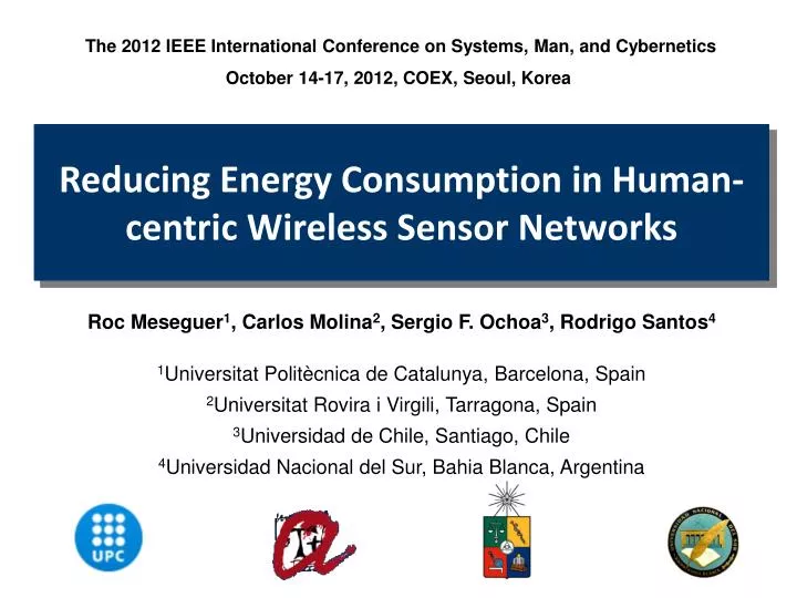 reducing energy consumption in human centric wireless sensor networks