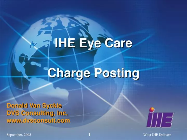 ihe eye care charge posting