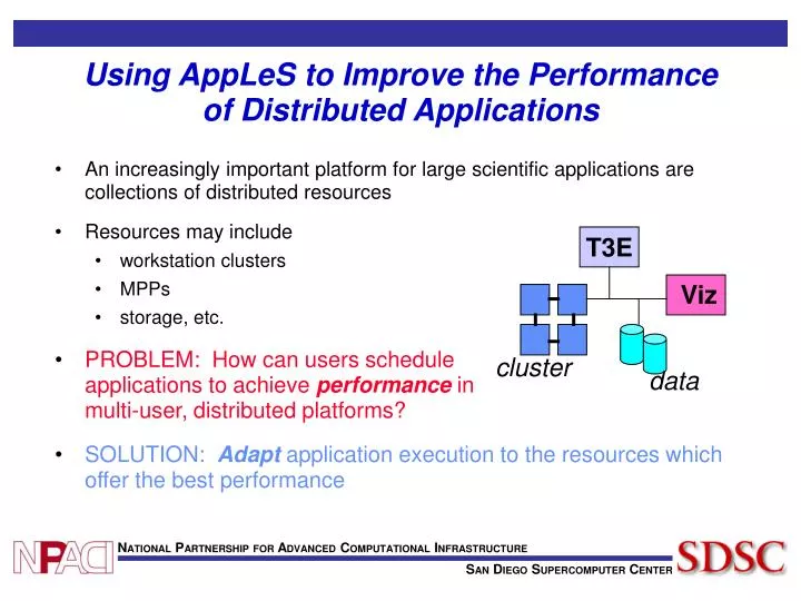 using apples to improve the performance of distributed applications
