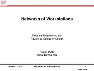 Networks of Workstations