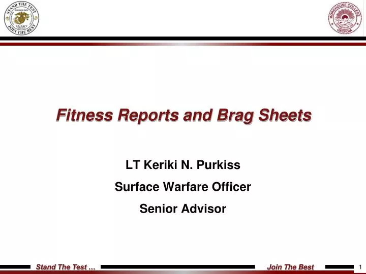 fitness reports and brag sheets