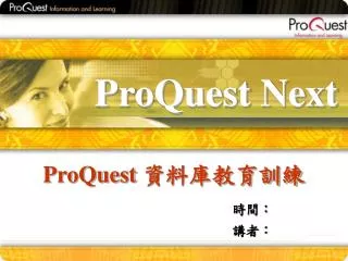proquest next