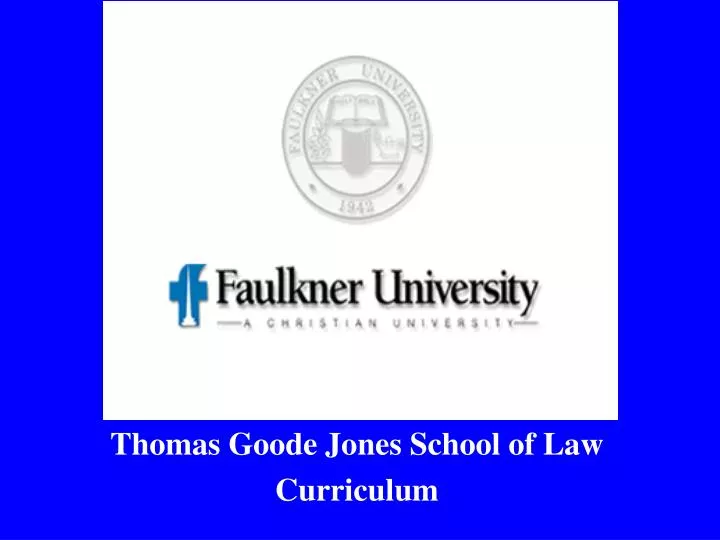 thomas goode jones school of law curriculum