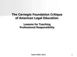 Carnegie Report